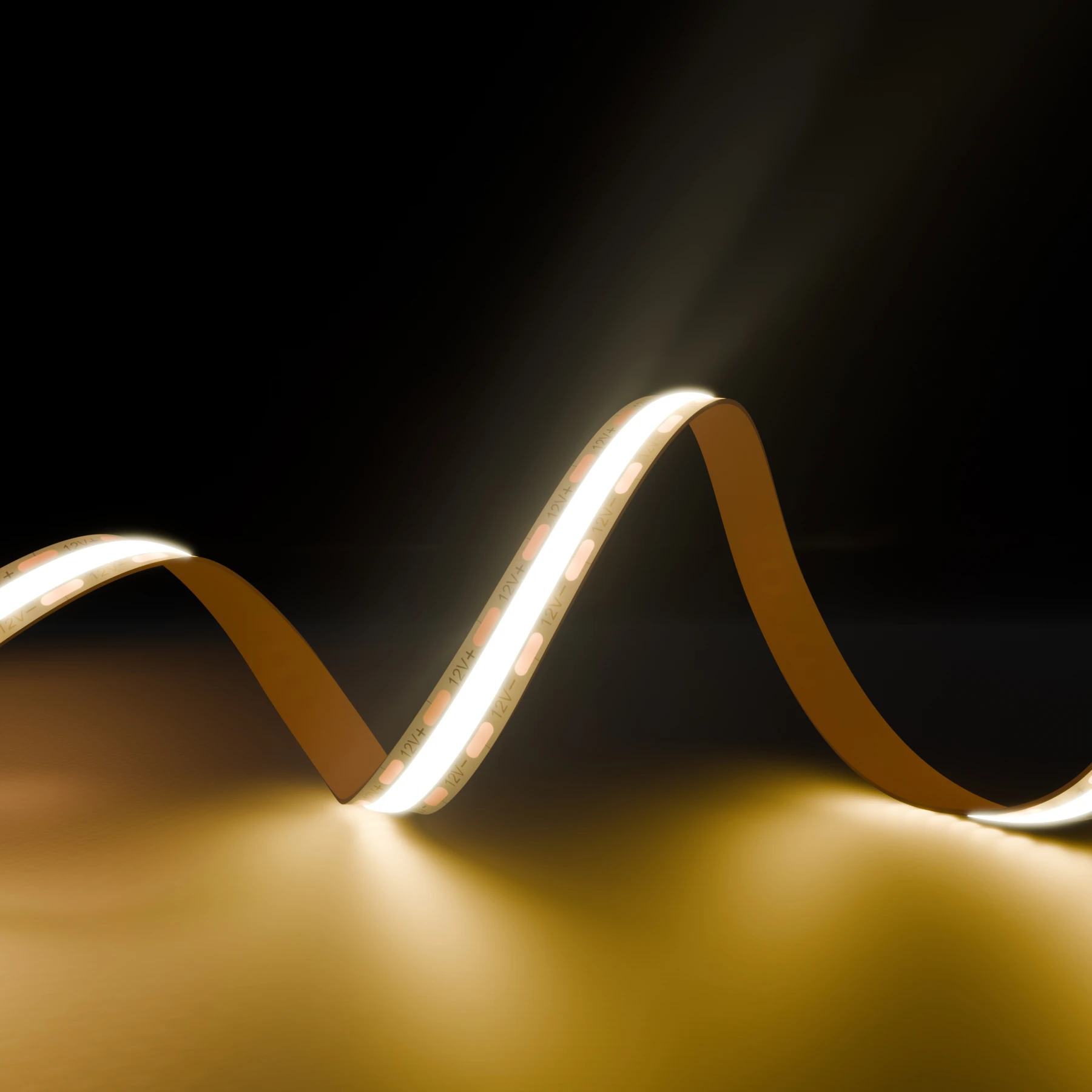 12V COB LED Streifen - warmweiß - alle 1cm teilbar - 8mm breit