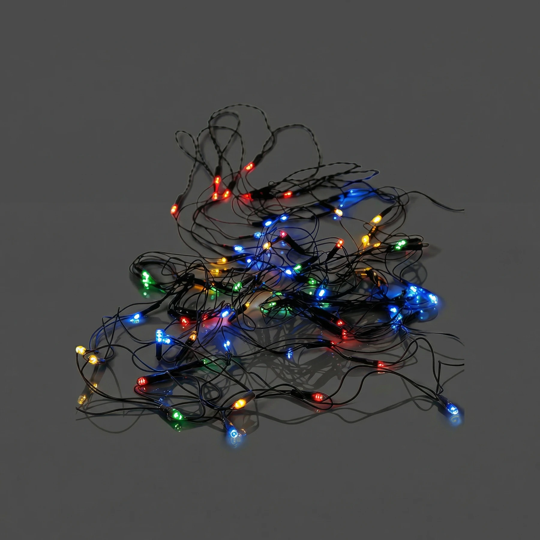 Battery - Lichternetz für außen - 1,5 m - 80 LEDs - Timer - Batteriebetrieb - Mehrfarbig