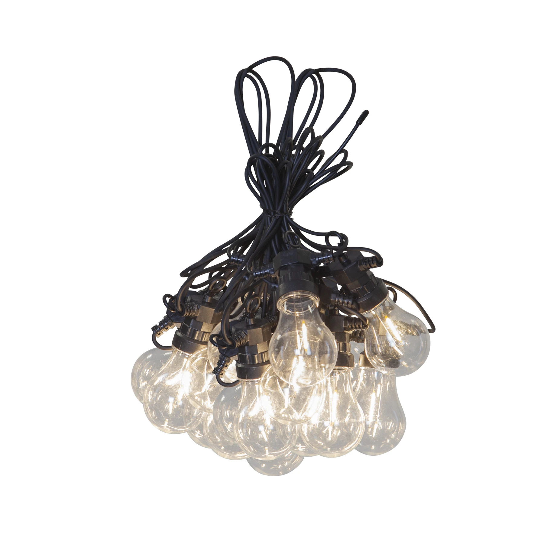 Lichterkette für außen - 8,55 m - 20 LEDs - Netzbetrieb - Warmweiß