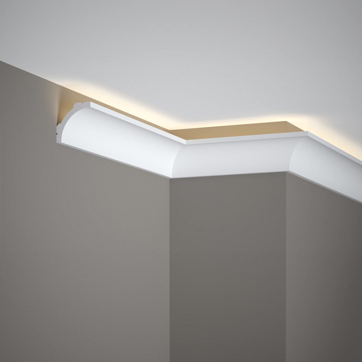 Mardom Decor, LED Stuckleiste, minimalistische Deckenleiste, 5 x 5 x 200cm