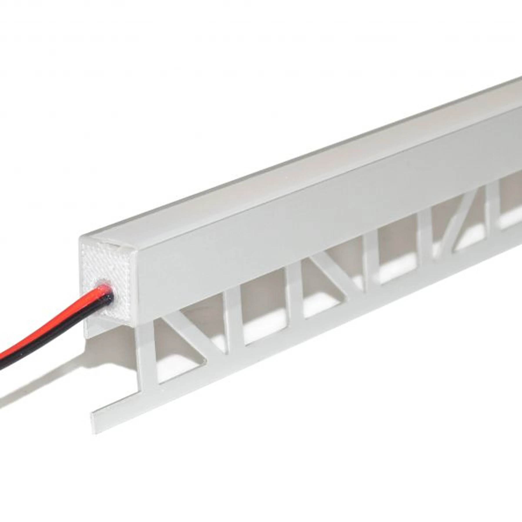 24V wasserfeste Fliesen LED Leiste - nach oben abstrahlend - COB - Neutralweiß - diffus - IP65 - 33cm - 144 LED Chips - 3 Watt - 296 Lumen