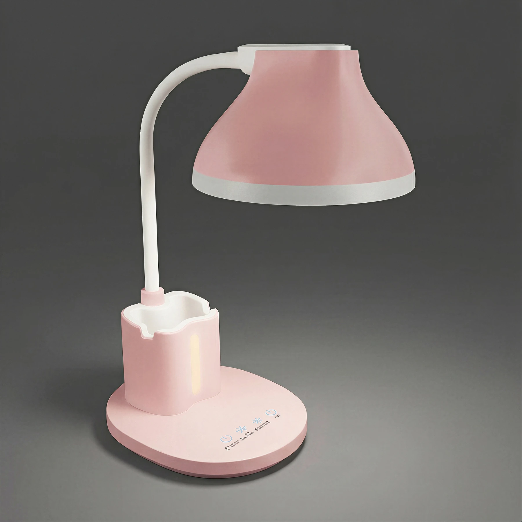 Schreibtischleuchte in rosa - Lichtfarbe: weiß einstellbar
