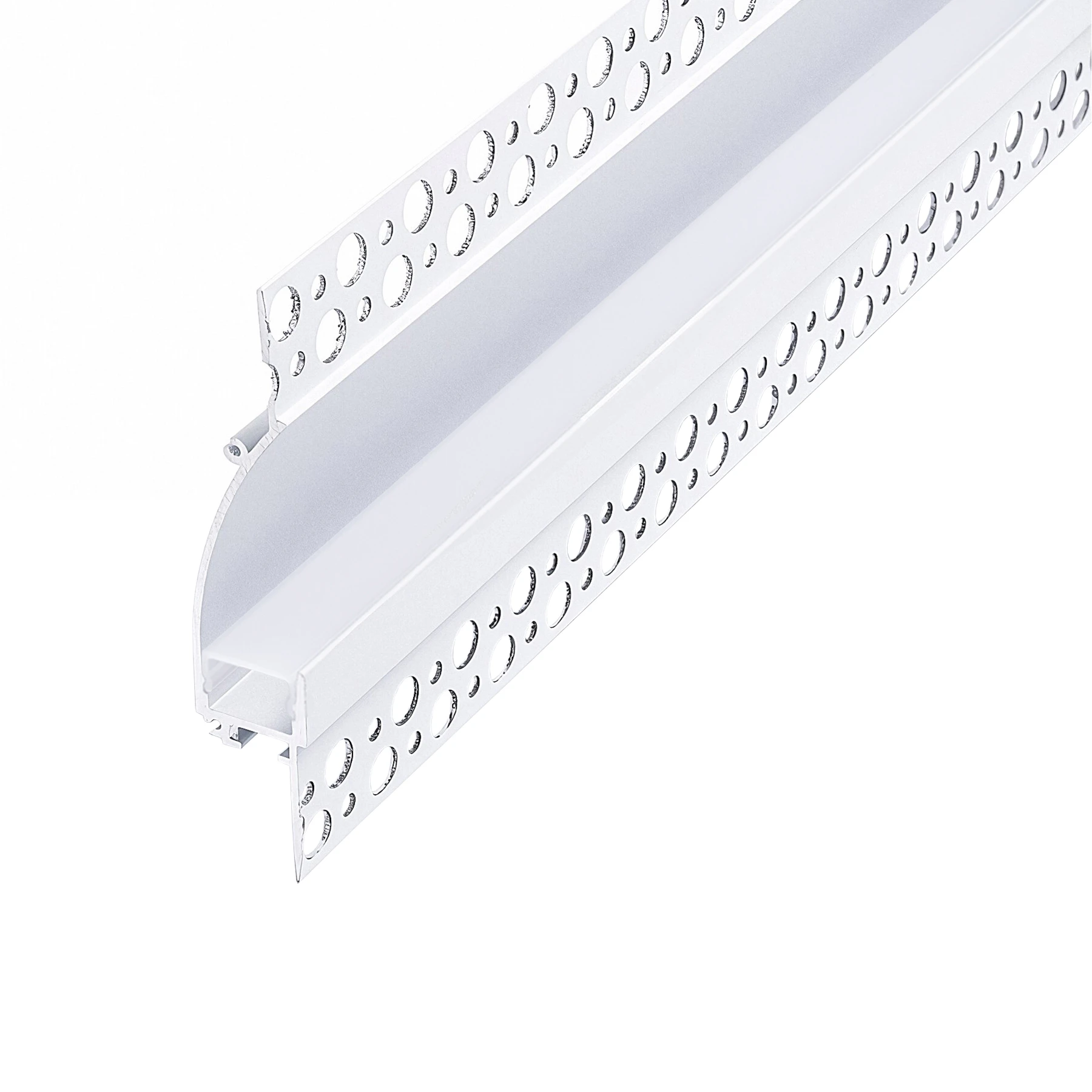 diffuse Abdeckung für LED Trockenbau Unterputzprofil, indirekt, CC-58-WHT - 100cm Länge