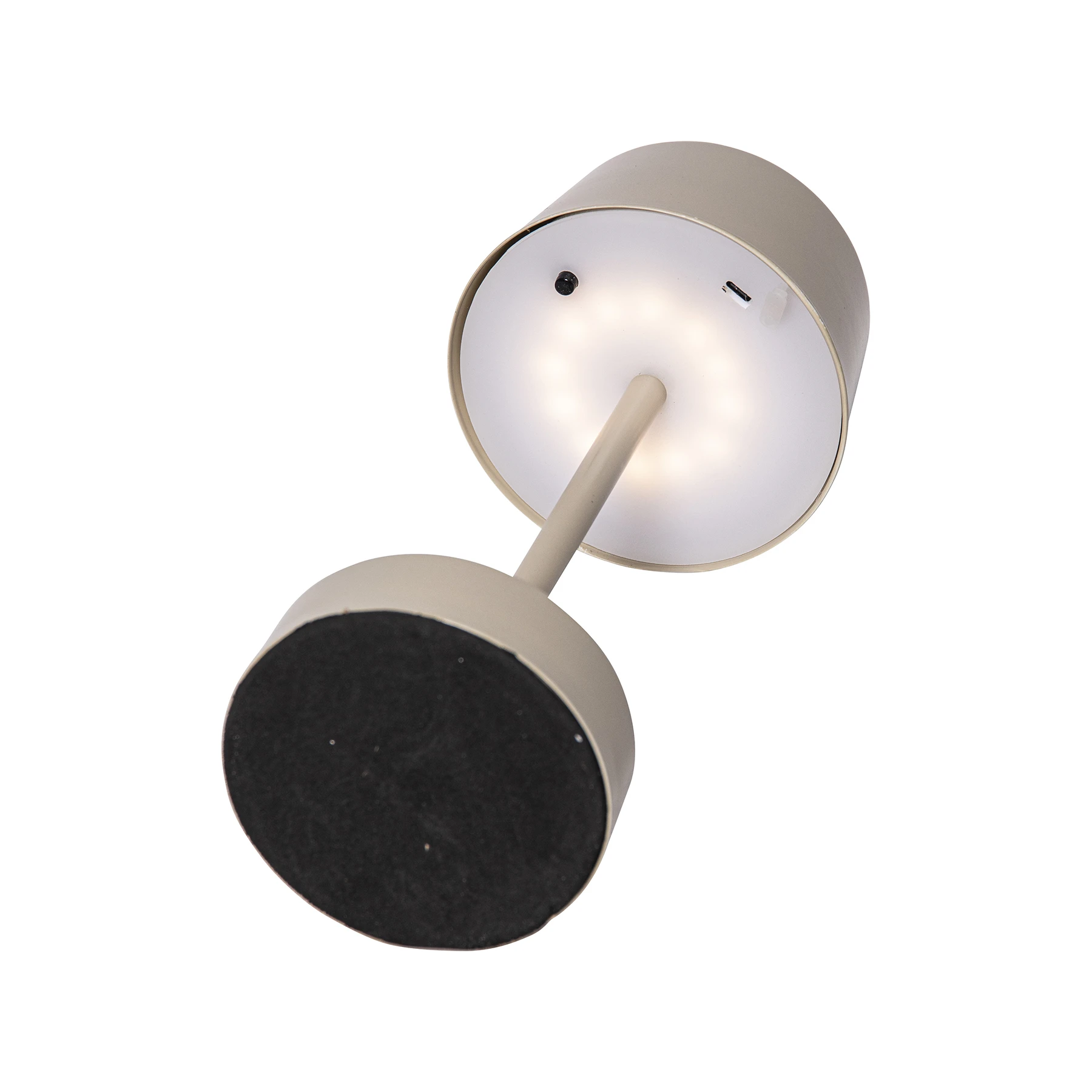 Solei - Solar Tischleuchte in Beige - Lichtfarbe: warmweiß