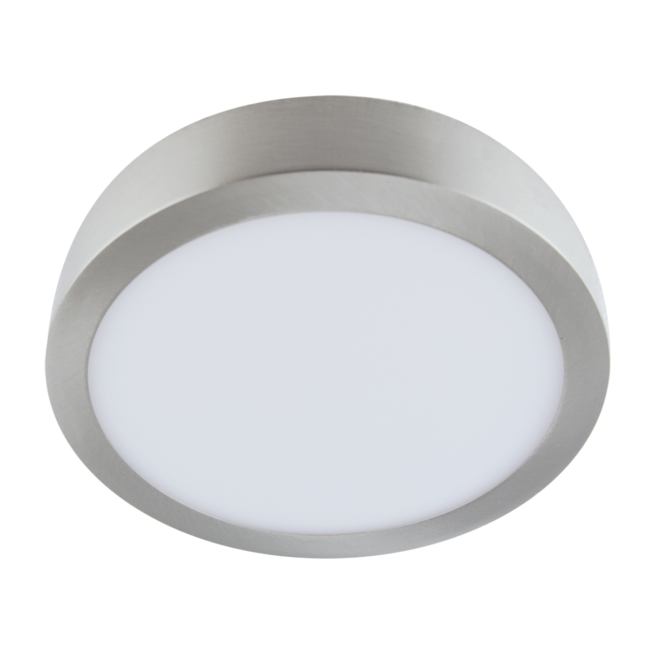 Decken Aufbauleuchte in mattchrom - Ø30cm - 24 W - Lichtfarbe: neutralweiß