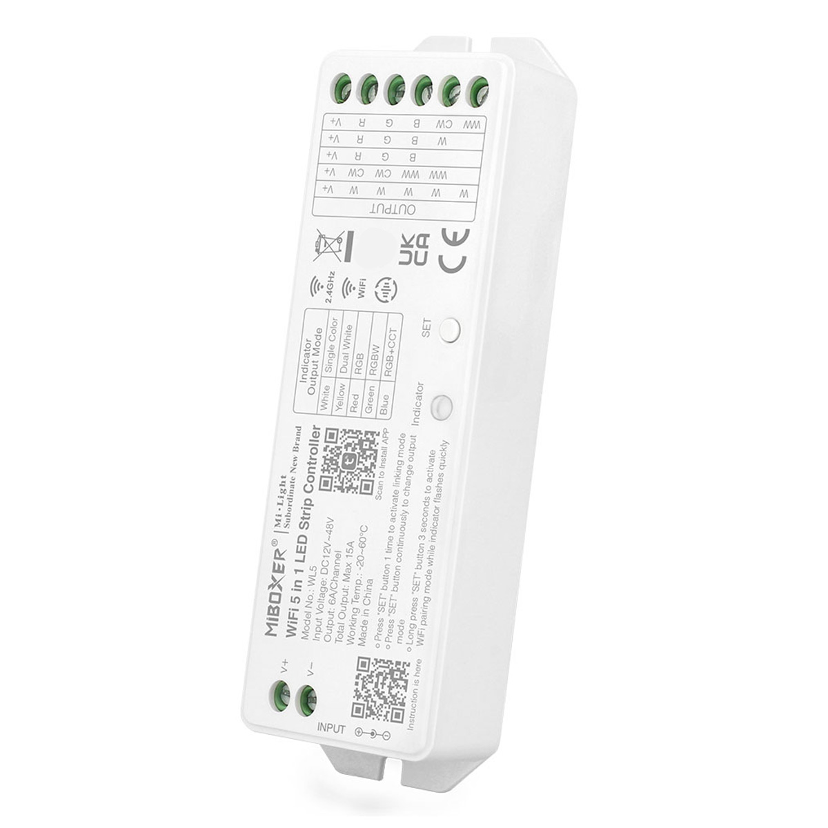 12V - 48V WLAN Controller für 1-5 Kanal LED Produkte - Smart Home