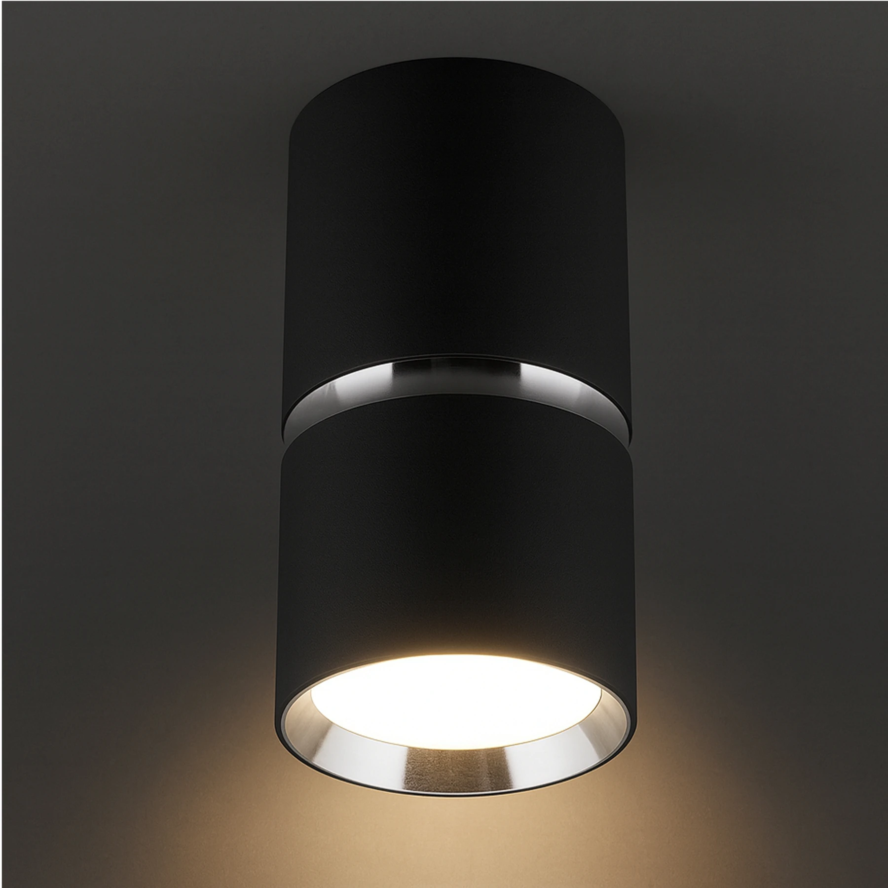 DIOR DWL - Aufbau Deckenspot in schwarz/chrom - Lichtfarbe: individuell wählbar