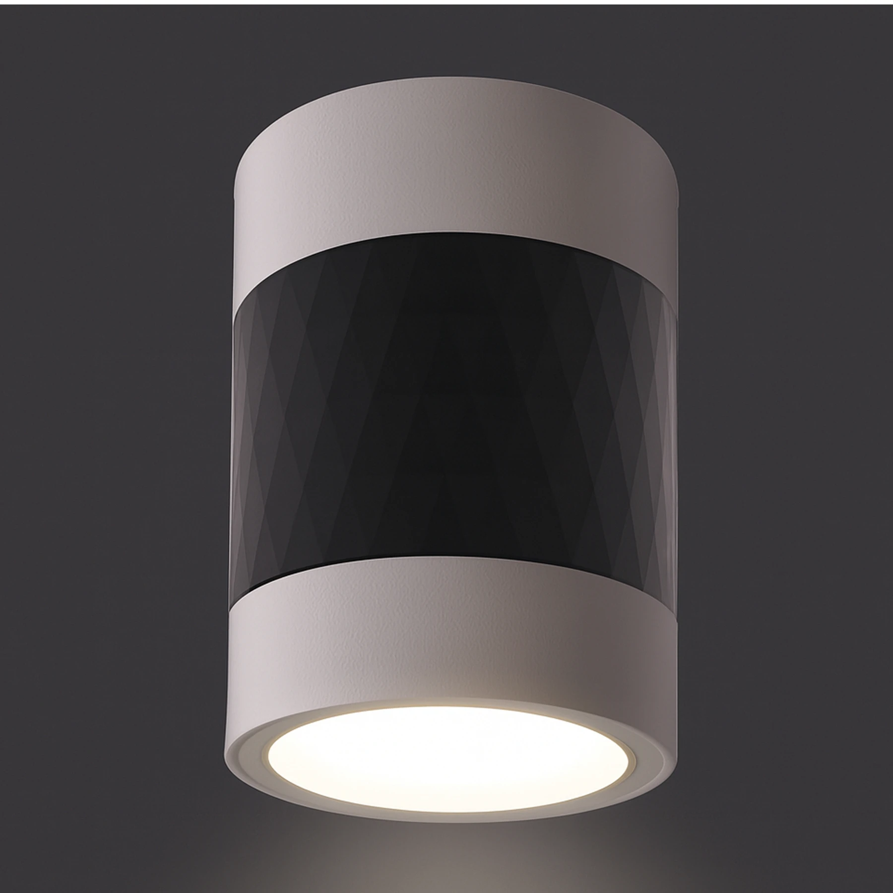 PIANO DWL - Aufbau Deckenspot in schwarz/weiß - Lichtfarbe: individuell wählbar