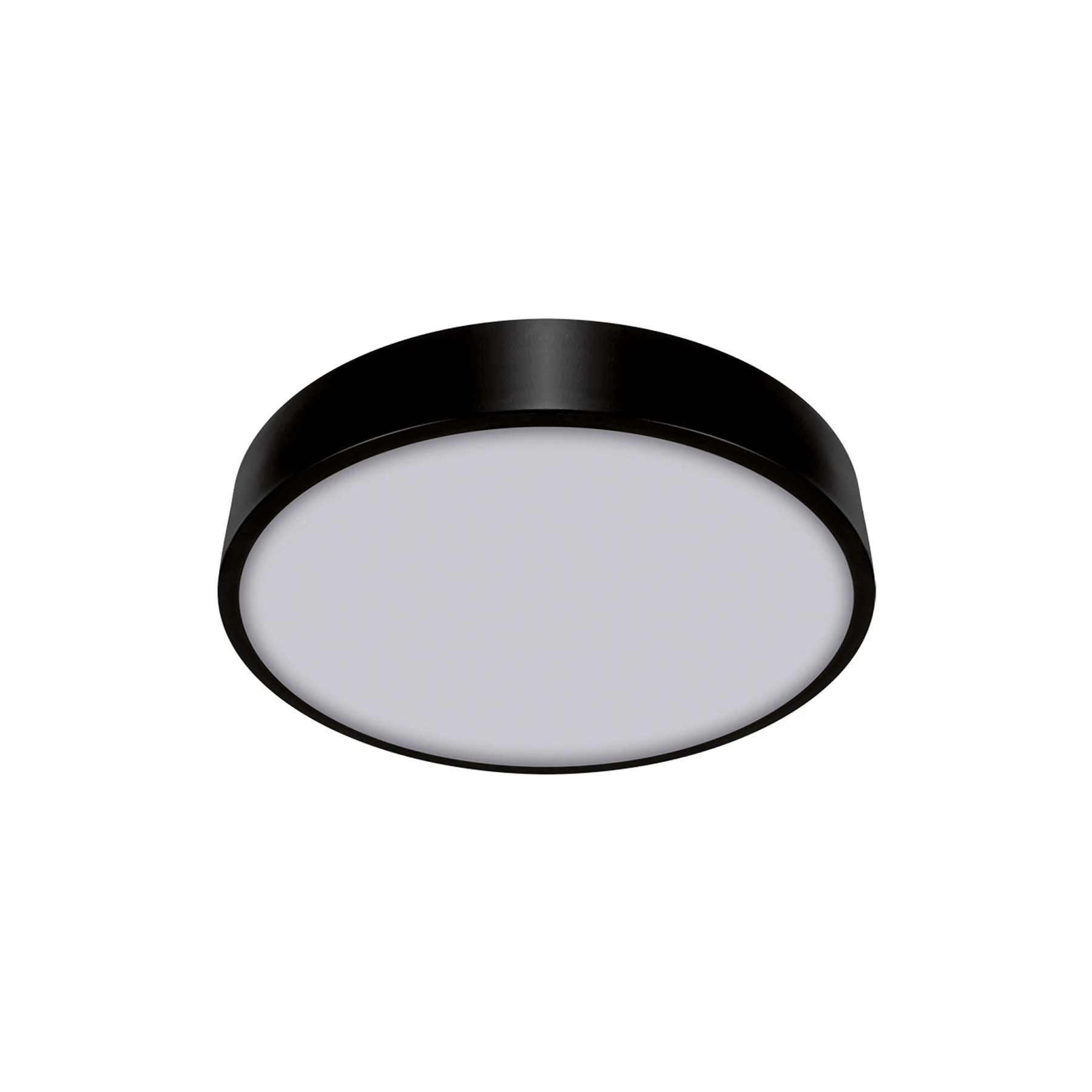 Decken Aufbauleuchte in schwarz - Ø30cm - 16 W - Lichtfarbe: neutralweiß