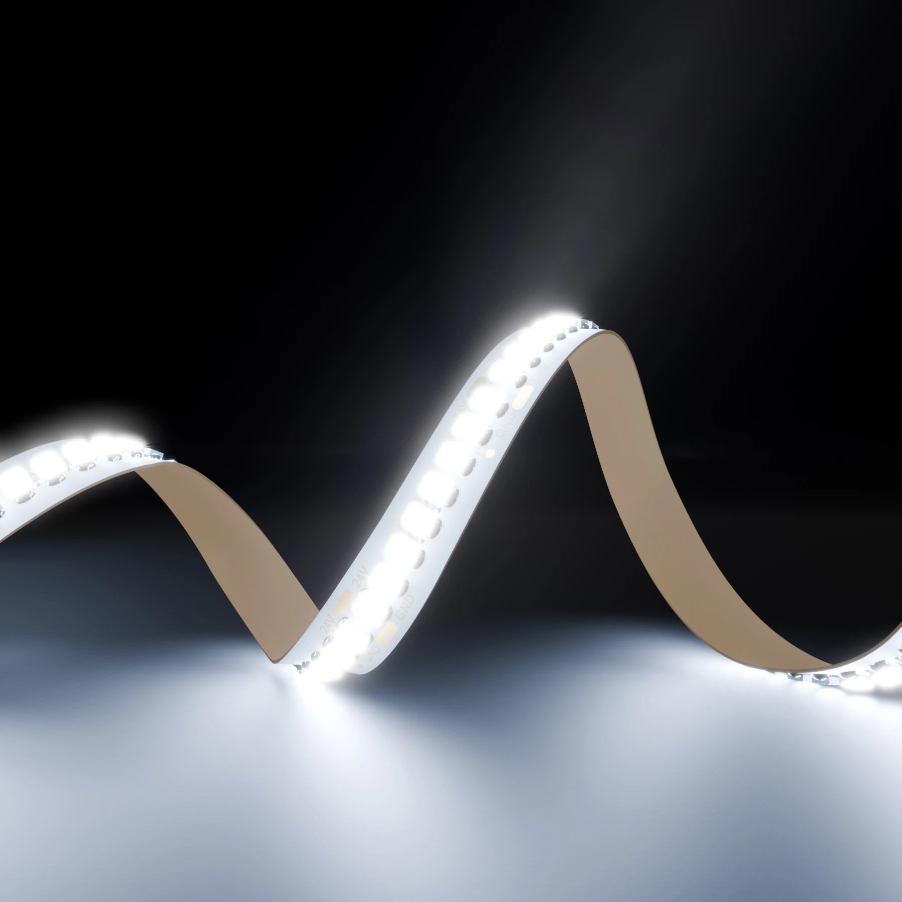24V High Power LED Streifen - weiß - 240 LEDs je Meter - alle 3,33cm teilbar