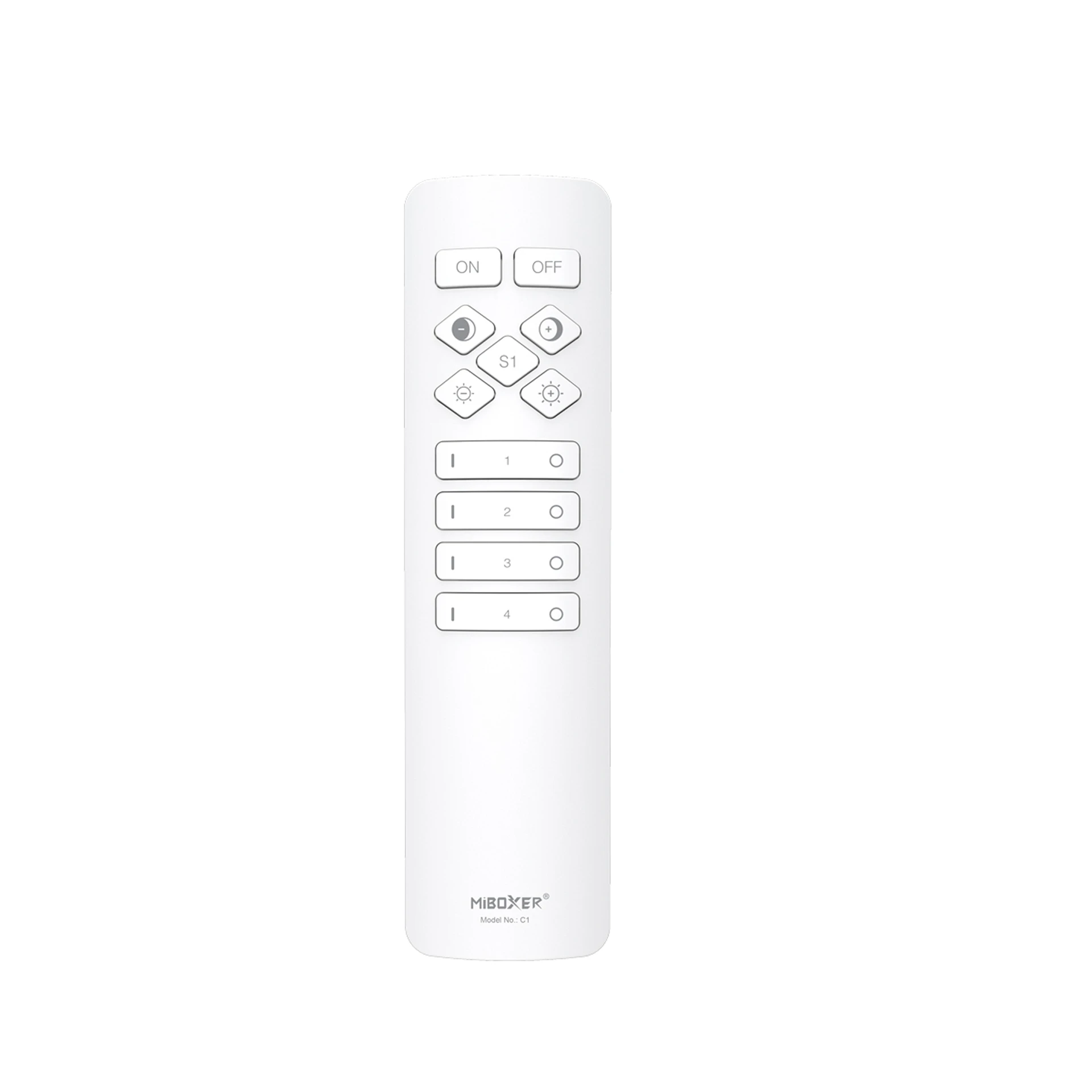 Plug & Play LED Funk Controller Set - 4 Zonen - 1 Kanal - Fernbedienung (2,4 GHz)-IP66 - 1 Zone = 1 Fernbedienung und 1 Controller
