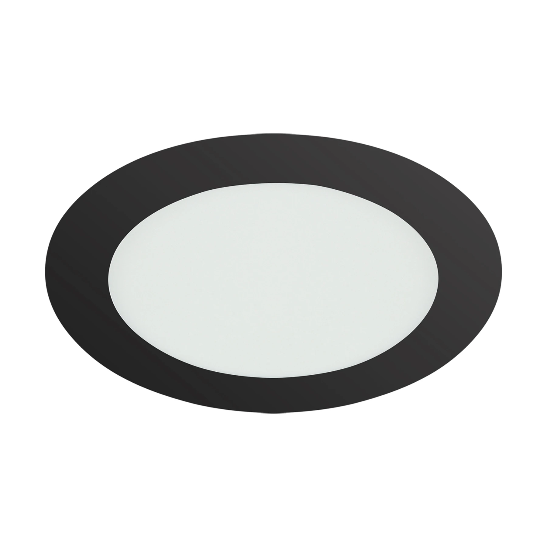 Decken Einbauleuchte in schwarz - Ø17cm - 18 W - Lichtfarbe: weiß einstellbar