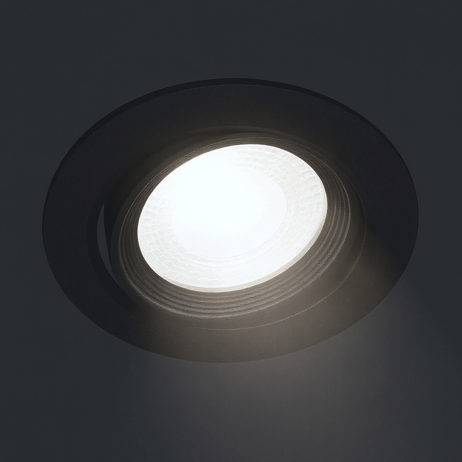 MONI LED C - Einbau Deckenspot in schwarz - 5W - Lichtfarbe: weiß einstellbar