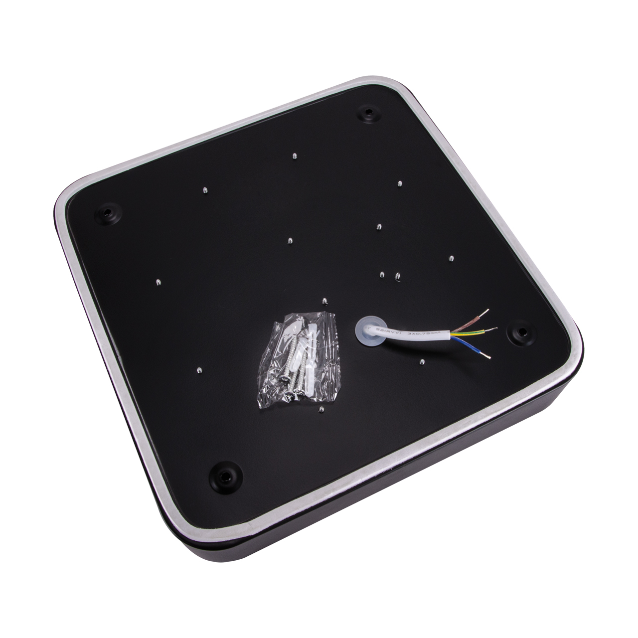 Decken Aufbauleuchte in schwarz - 30cm - 16 W - Lichtfarbe: neutralweiß