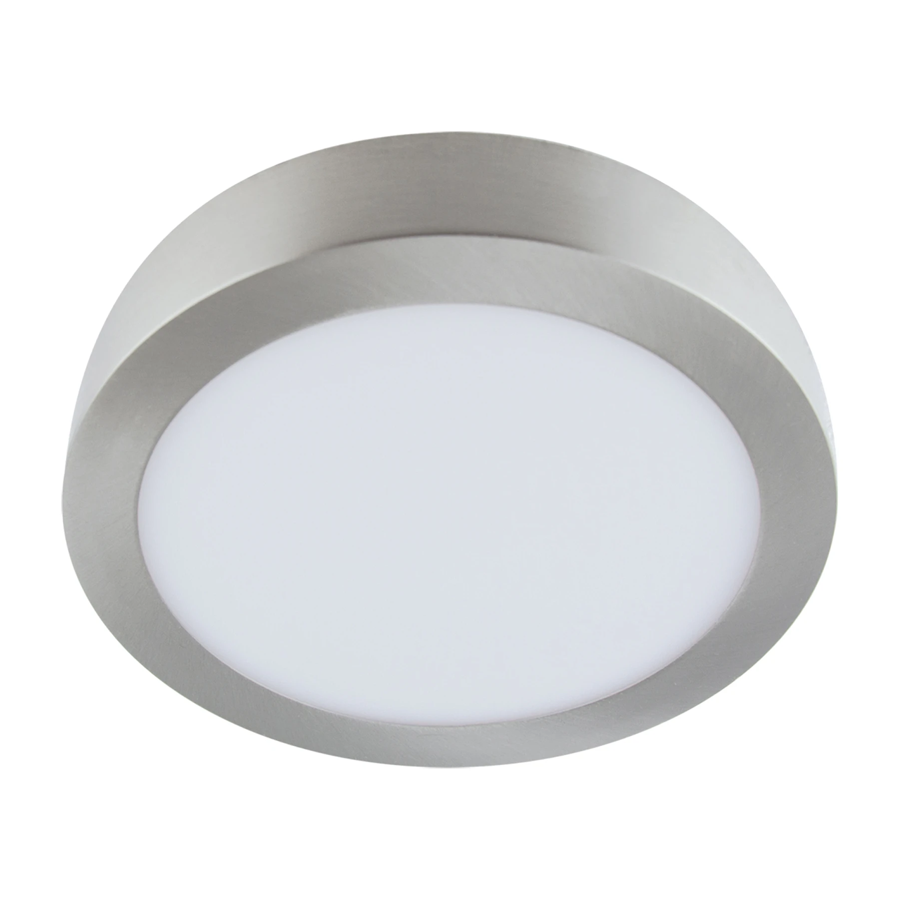 Decken Aufbauleuchte in mattchrom - Ø22,5cm - 18 W - Lichtfarbe: neutralweiß