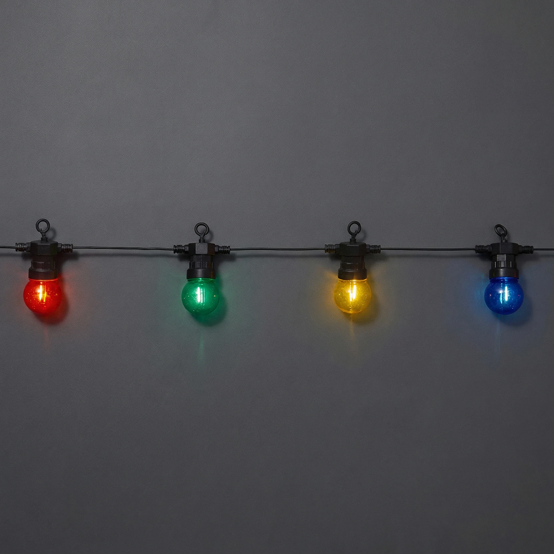 Circus Small - Lichterkette für außen - 8,55 m - 20 LEDs - Netzbetrieb - Mehrfarbig