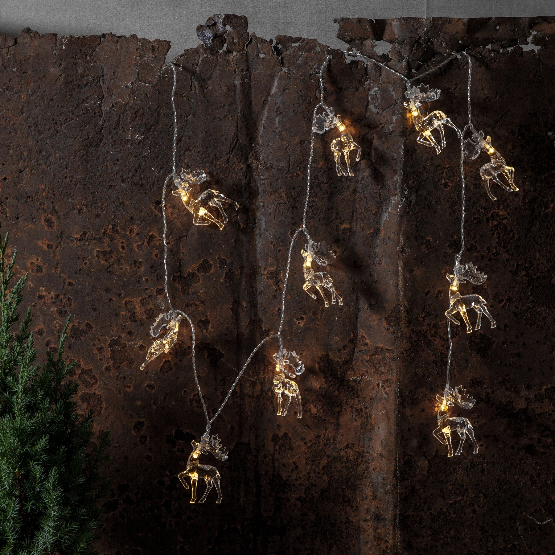 Izy - Deko Lichterkette für innen - 1,35 m - 10 LEDs - Timer - Batteriebetrieb - Warmweiß