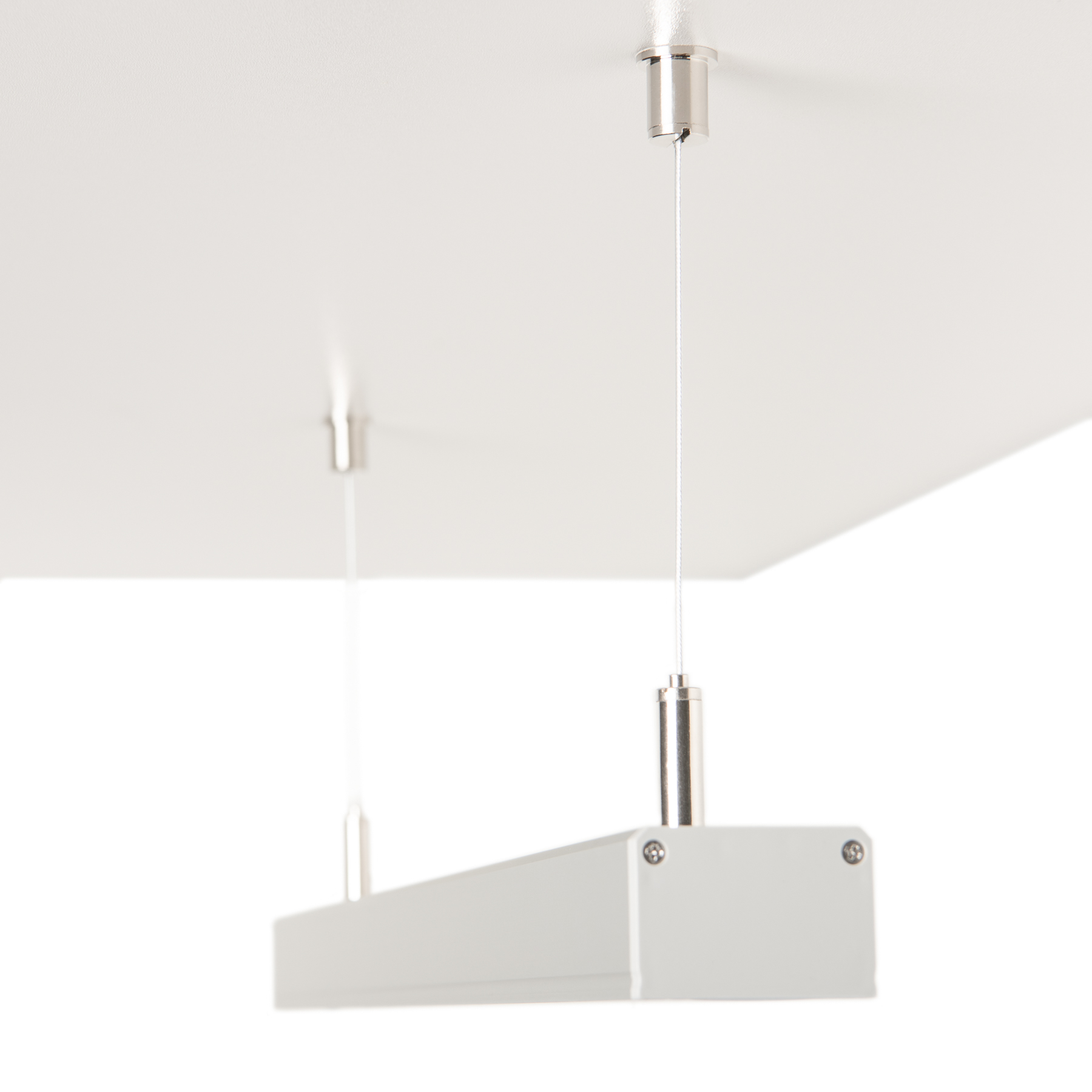 24V Aluminium LED Pendelleuchte - Farbtemperatur variabel - linear - diffuse Abdeckung, bis 3m Länge - 224cm - 924 High Power LEDS22 Watt - 5456 Lumen - ohne Netzteil und ohne Fernbedienung
