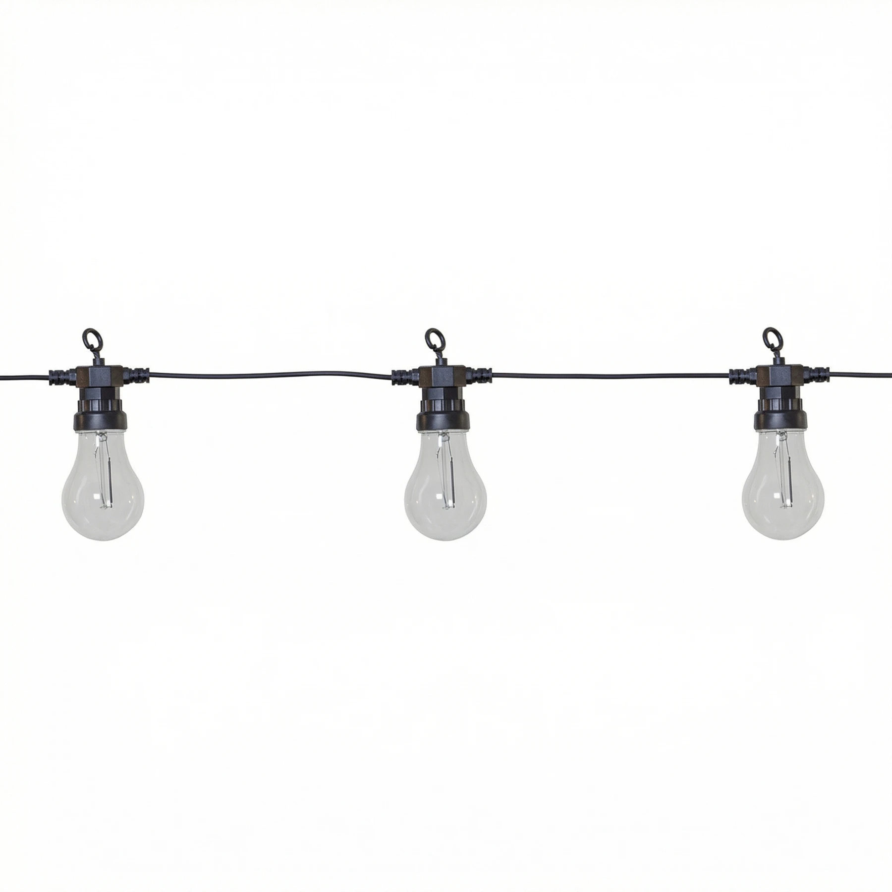 Circus Filament - Lichterkette für außen - 8,55 m - 20 LEDs - Netzbetrieb - Warmweiß