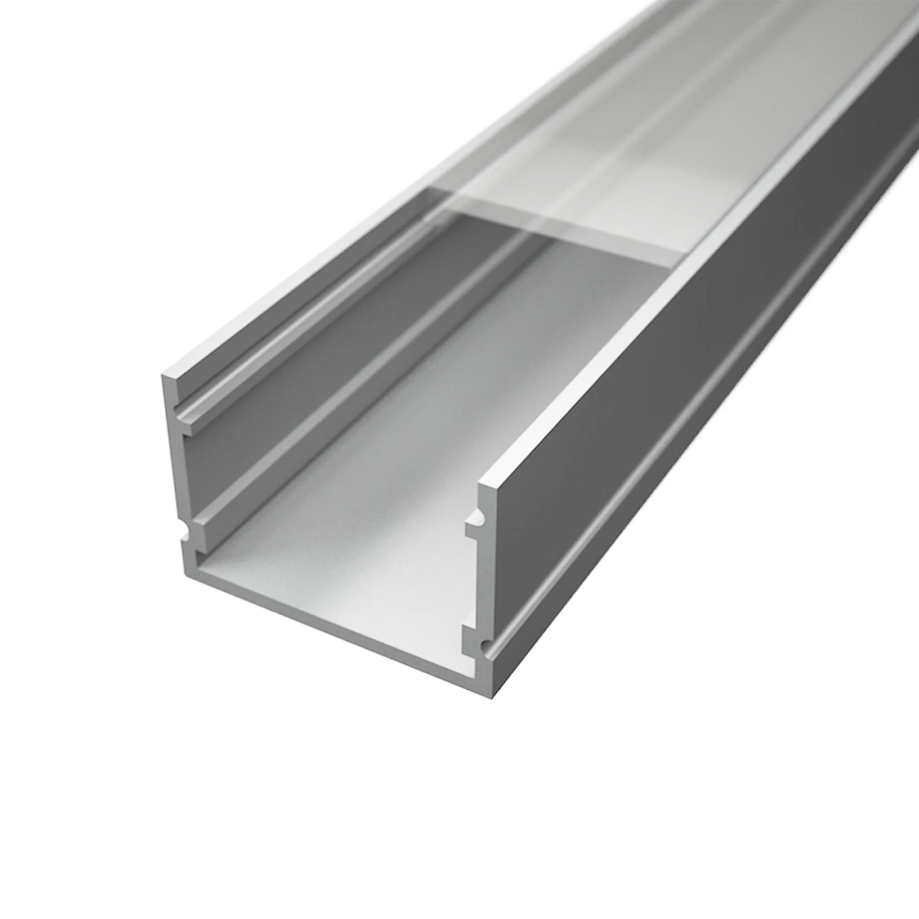 transparente Abdeckung für LED Aufputzprofil - Classic Maxi, CC-36, CC-36-BLK, CC-36-WHT - 100cm Länge