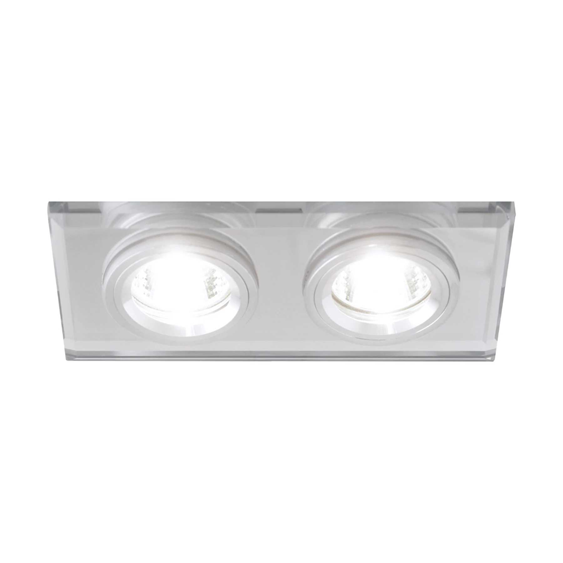Deckenspot in transparent/chrom - Lichtfarbe: individuell wählbar