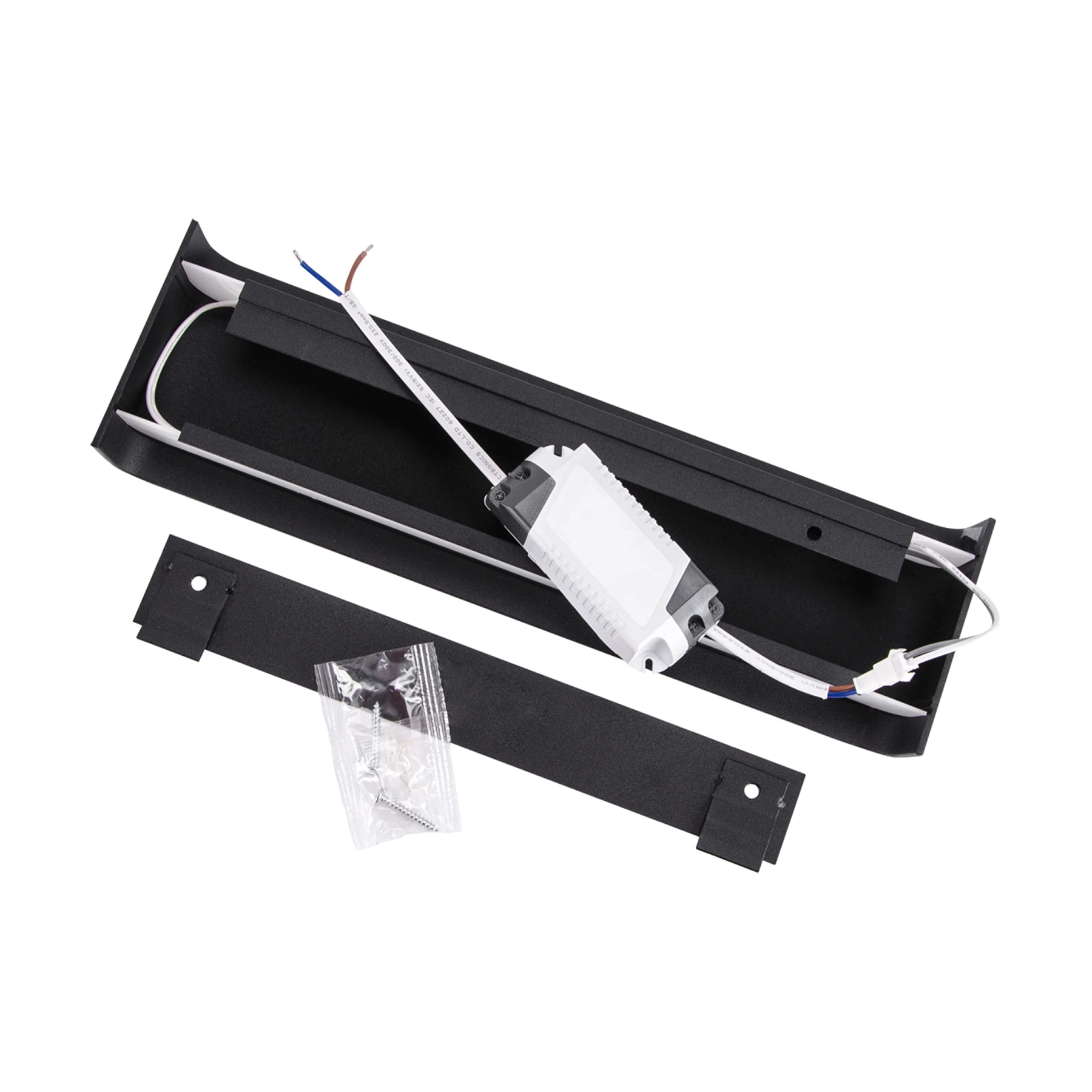 Wandleuchte indoor in schwarz - 2 x 5 W - Lichtfarbe: neutralweiß
