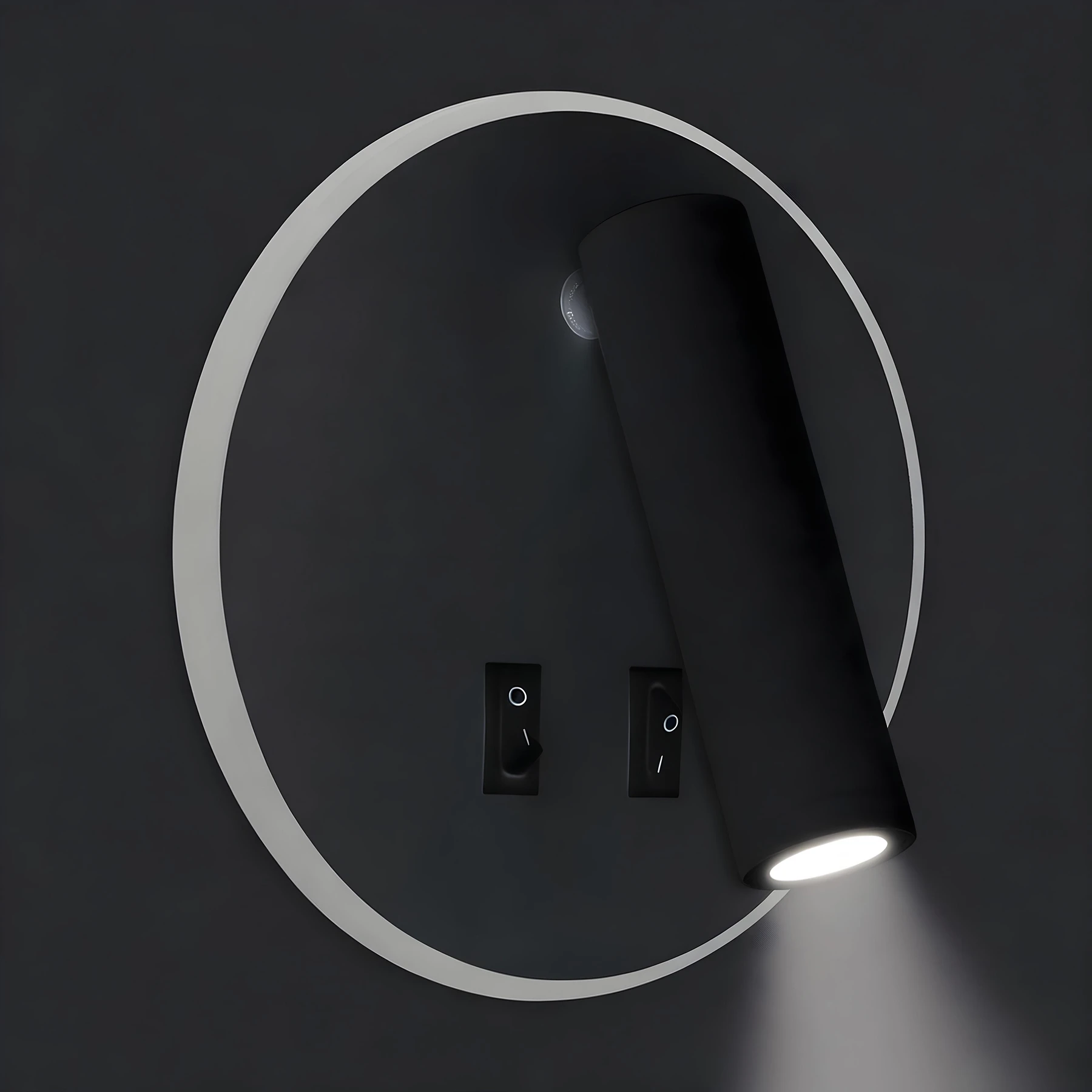 OTELLO LED C - Wandleuchte indoor in schwarz - 6W + 3W - Lichtfarbe: warmweiß/ neutralweiß