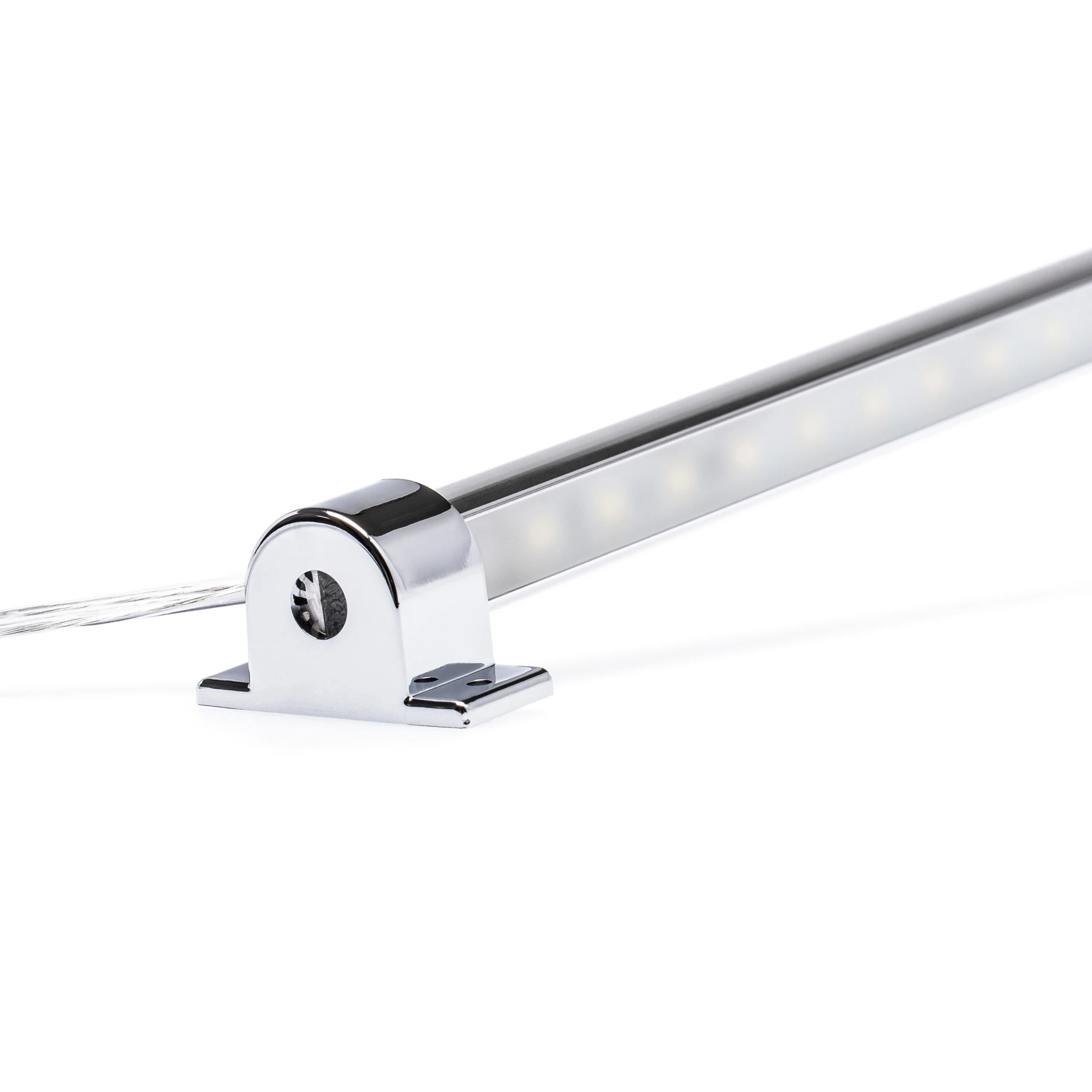 wasserfestes 24V LED Leisten Set mit Fernbedienung und Netzteil, 100cm Länge, Lichtfarbe weiß, IP65