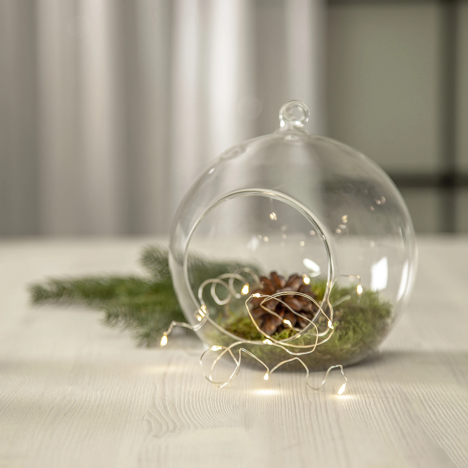 Dew Drop - Deko Lichterkette für innen - 1,1 m - 12 LEDs - Batteriebetrieb - Warmweiß