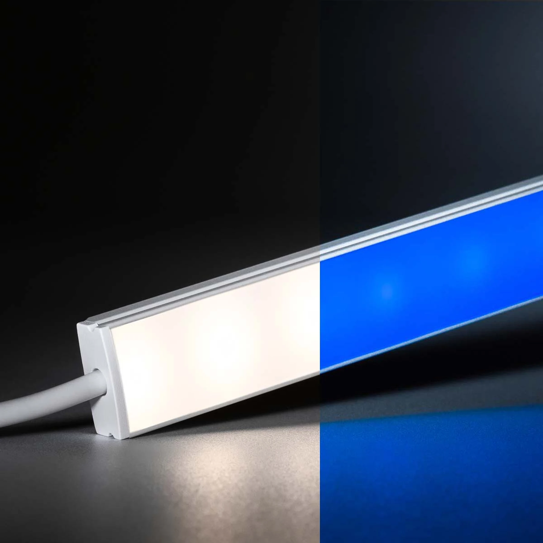 24V White Line Slim LED Leiste - RGBWW (RGB + warmweiß) - diffuse Abdeckung