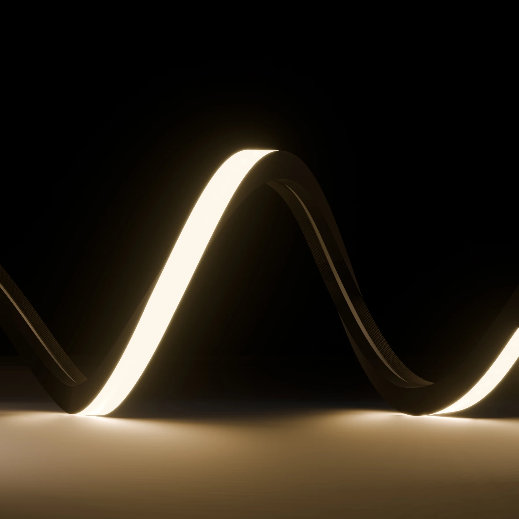 24V wasserfester LED Neon Lichtschlauch in schwarz - neutralweiß - diffus - IP67 - 15x15mm - 500cm