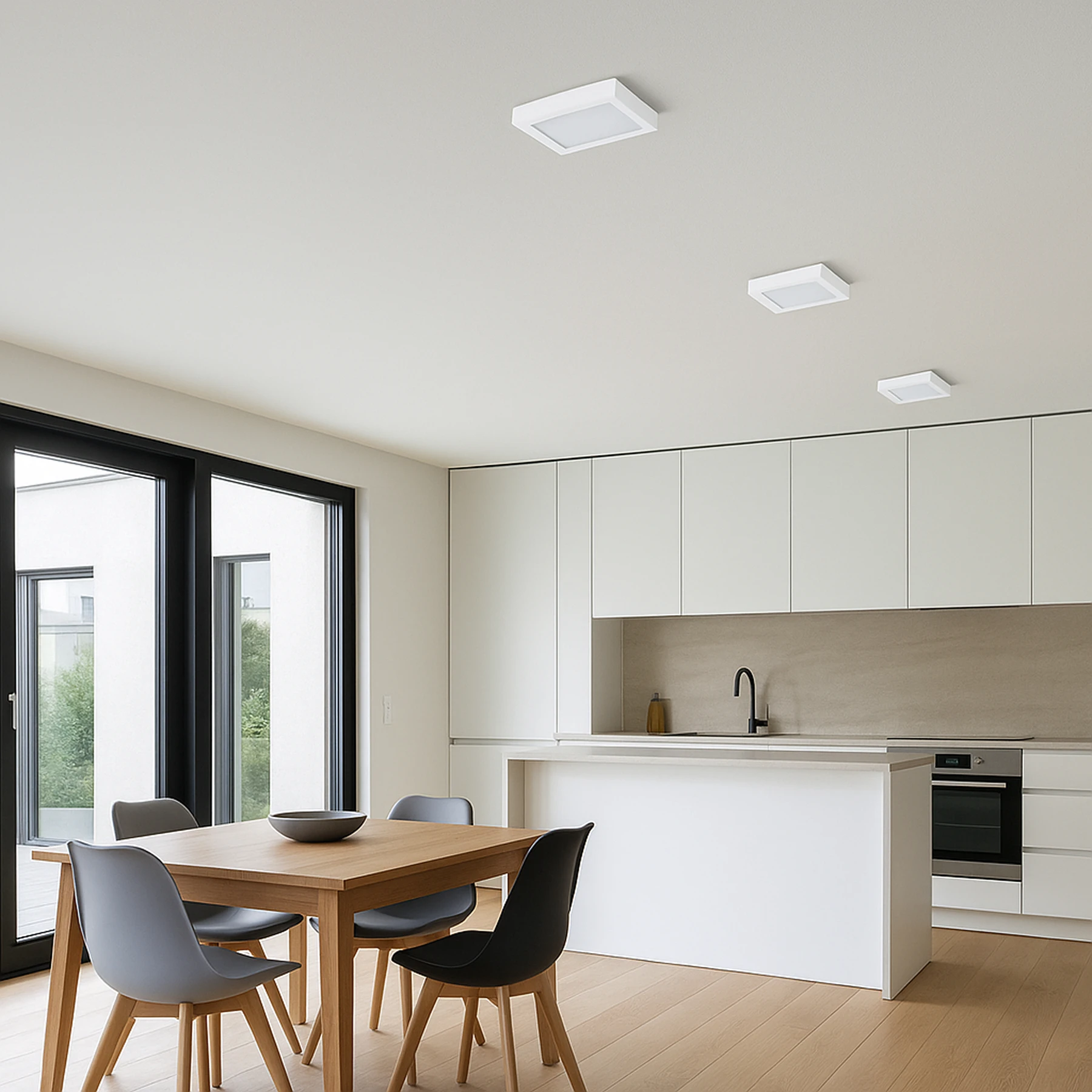 Decken Aufbauleuchte in weiß - 12 W - Lichtfarbe: neutralweiß