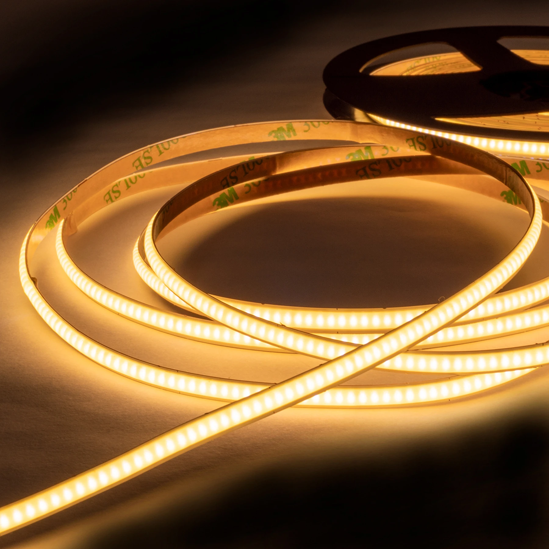 24V COB LED Streifen –  warmweiß – alle 5cm teilbar - 5 mm breit 5cm mit 24 LEDs - 3 Watt - 100 Lumen_ohne Anschlusskabel_ohne Verbindungskabel