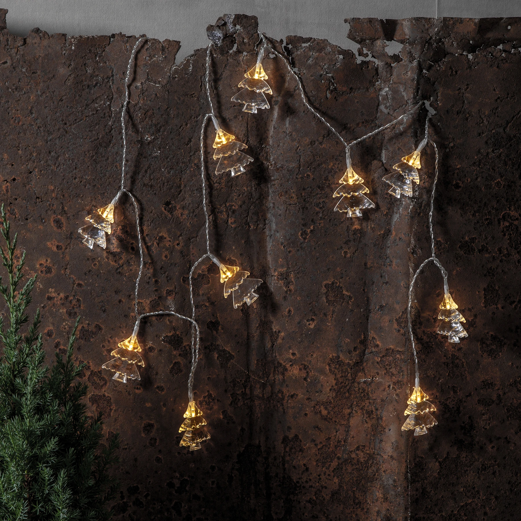 Izy - Deko Lichterkette für innen - 1,35 m - 10 LEDs - Timer - Batteriebetrieb - Warmweiß
