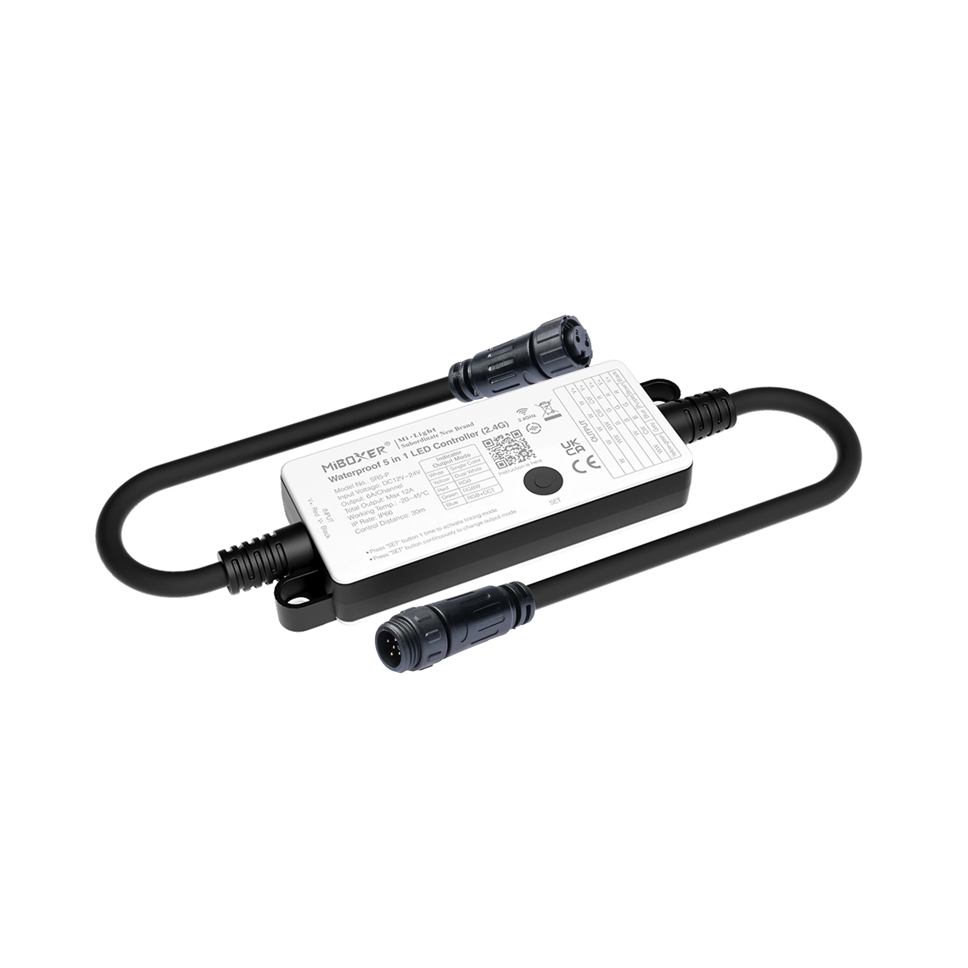 Plug & Play LED Funk Controller Set - 1 Zone - 2 Kanal - CCT - Fernbedienung (2,4 GHz) - IP66