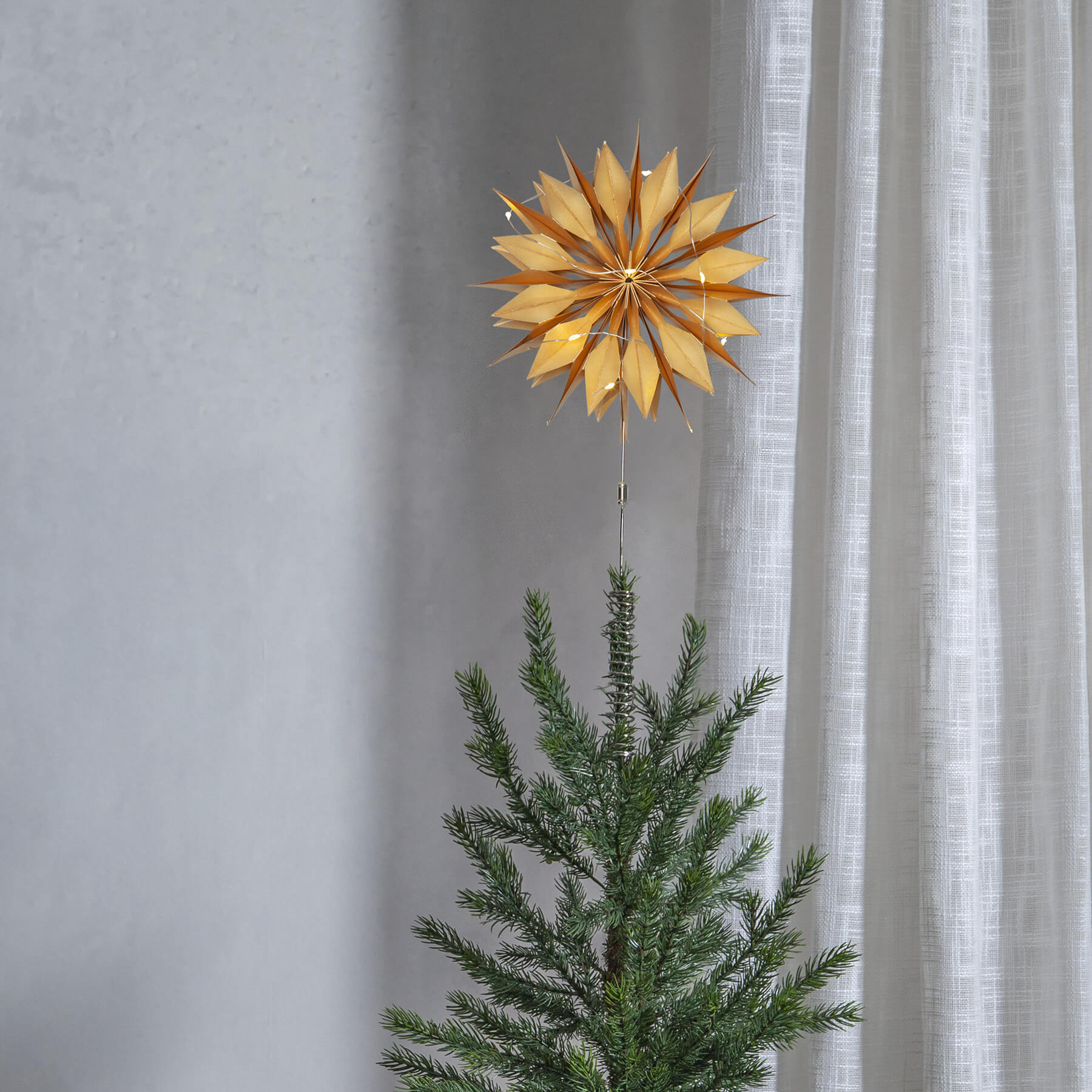 Flinga - Baumspitze für innen - Timer - Batteriebetrieb - Lichtfarbe: Warmweiß