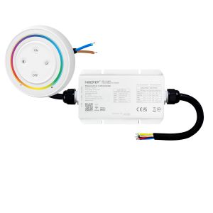 LED Funk Controller Set - 1 Zone - 5 Kanal - RGB+CCT - Fernbedienung (2,4 GHz) - IP67 wasserfest LED Funk Controller Set - 1 Zone - 5 Kanal - RGB+CCT - Fernbedienung (2,4 GHz) - IP67 wasserfest