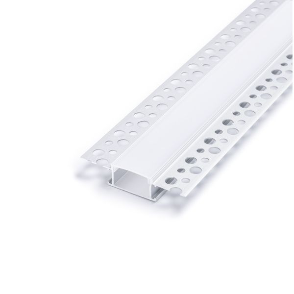 Aluminium LED Unterputz Profil in Wunschlänge, Trockenbau ideal, 2,39 x 1,38cm