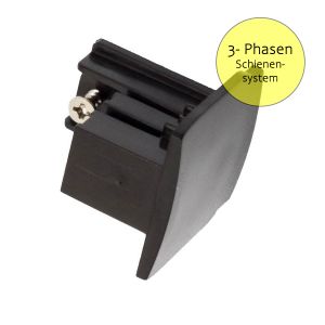 Endkappe für 3-Phasen-Stromschienensystem, schwarz Endkappe für 3-Phasen-Stromschienensystem, schwarz
