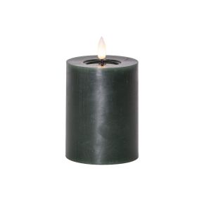 Flamme Flow - Kerze für innen - Grün - Höhe: 12,5 cm - Batteriebetrieb - Timer - flackernd Flamme Flow - Kerze für innen - Grün - Höhe: 12,5 cm - Batteriebetrieb - Timer - flackernd