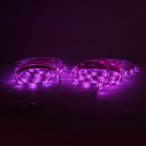 12V Smart LED Strip Set - 2x 5m, RGB, IP44 - Tuya App, Sprachsteuerung über Alexa und Google Home