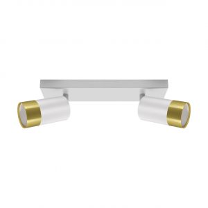 PUZON SPT 2 - Decken Spotleuchte in weiß/gold - Lichtfarbe: individuell wählbar PUZON SPT 2 - Decken Spotleuchte in weiß/gold - Lichtfarbe: individuell wählbar