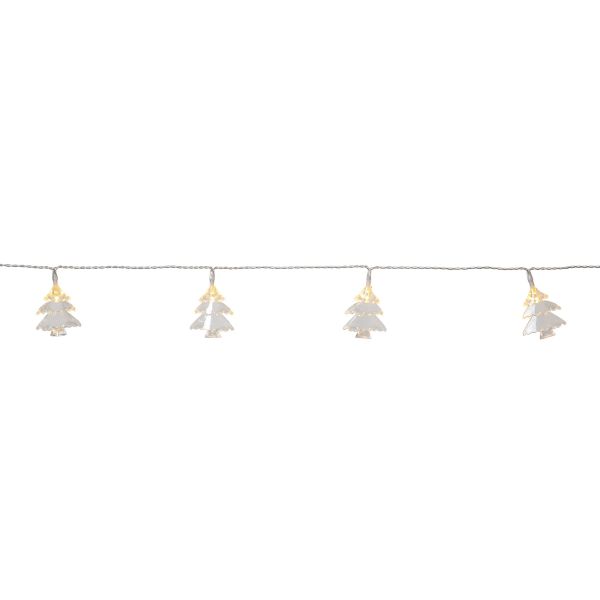 Izy - Deko Lichterkette für innen - 1,35 m - 10 LEDs - Timer - Batteriebetrieb - Warmweiß
