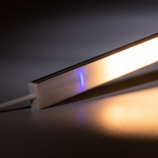24V Touch Aluminium LED Leiste - warmweiß - diffuse Abdeckung - bis 3m Länge