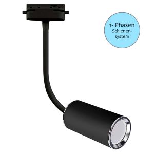 230V LED 1-Phasen Schienenleuchte - Megan Tra 42 - 35W - GU10, schwarz 230V LED 1-Phasen Schienenleuchte - Megan Tra 42 - 35W - GU10, schwarz