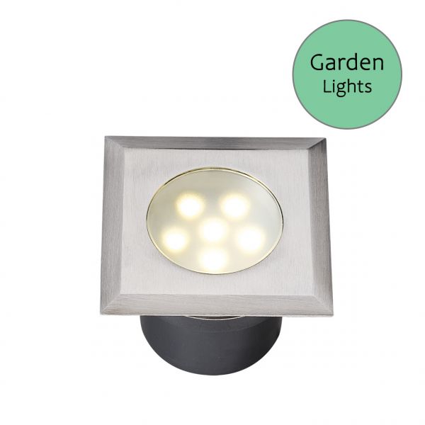 12V Einbaustrahler - Garden Lights - Leda, 1W, warmweiß, IP67