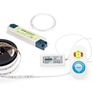 24V LED Streifen Set mit Fernbedienung und Netzteil, 250cm Länge, Lichtfarbe warmweiß 24V LED Streifen Set mit Fernbedienung und Netzteil, 250cm Länge, Lichtfarbe warmweiß