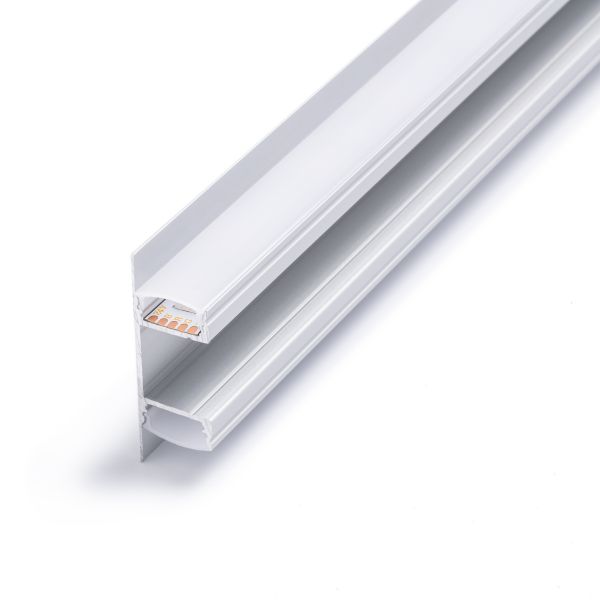 Aluminium LED Wand Profil, up / down light, diffuse Abdeckung, 4,90 x 1,70cm