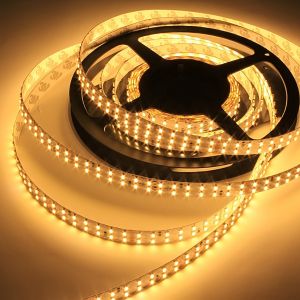24V TWIN LED Streifen – warmweiß – 224 LEDs je Meter – alle 6,25cm teilbar 24V TWIN LED Streifen – warmweiß – 224 LEDs je Meter – alle 6,25cm teilbar