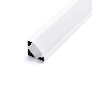 weißes Aluminium LED Eck Profil in Wunschlänge, 90°, 1,85 x 1,85cm weißes Aluminium LED Eck Profil in Wunschlänge, 90°, 1,85 x 1,85cm